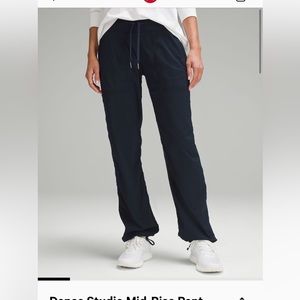 Lululemon dance studio straight leg true navy pants